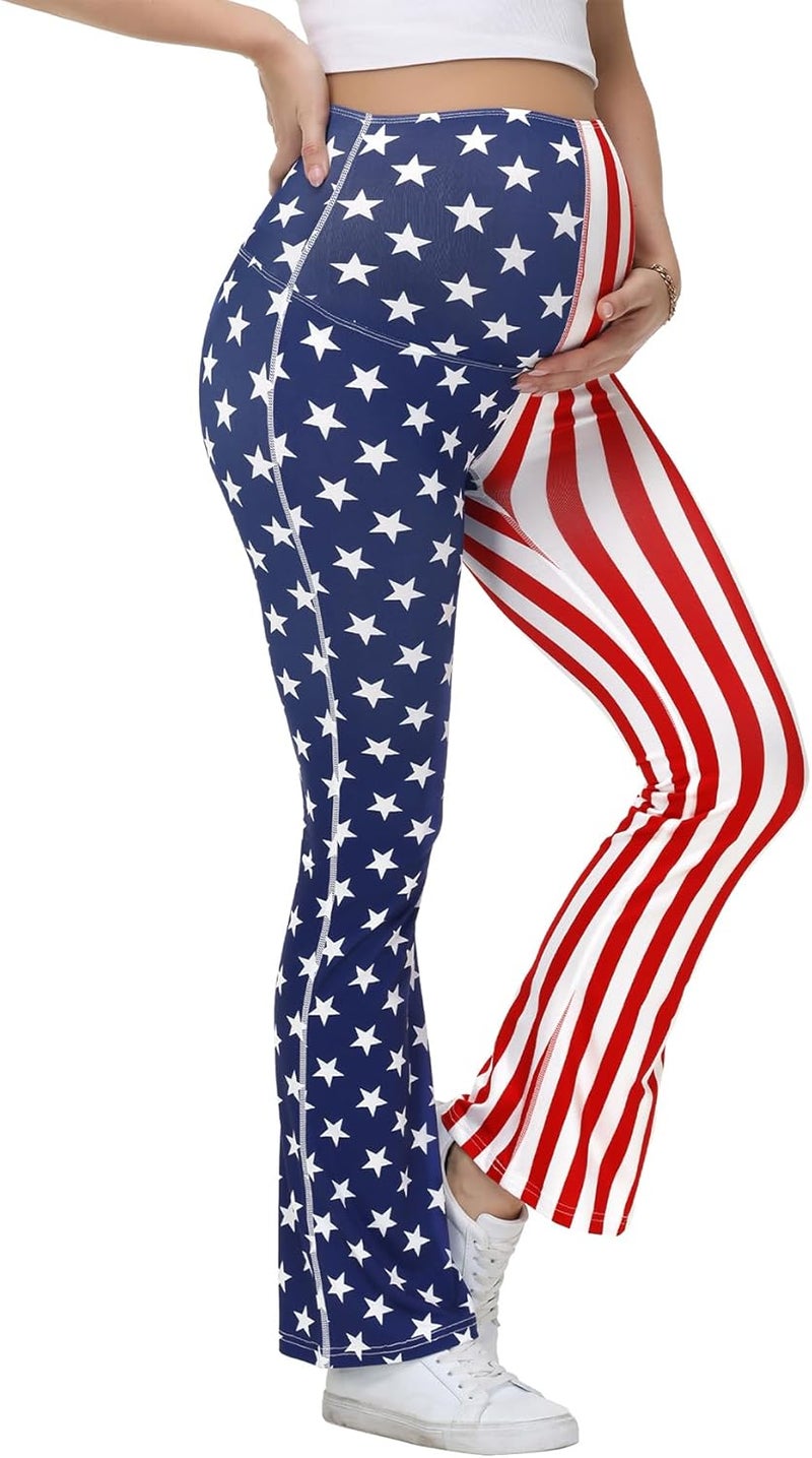 Zando Maternity Leggings for Women Maternity Pants with Pockets Over The Belly-for Leisure Yoga Exercise Workout - Image 1